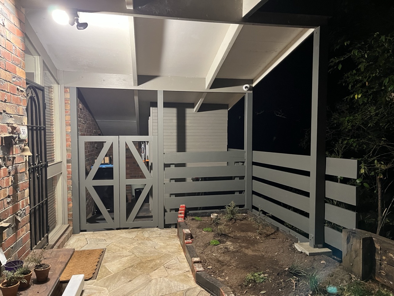 Restored post and fence